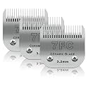 7FC Dog Grooming Ceramic Blades,Compatible with Andis,Oster A5,Wahl KM10