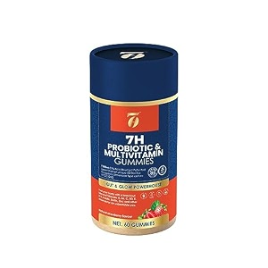 7h probiotic gummies for gut health amp digestive enzymes - good bug bacillus coagulans 2 billion cfu- prebiotic and probiotic supplement for menwomen amp kids - fibre supplement- strawberry flavour