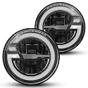 7Inch LED Headlights Compatible with Jeep Wrangler Chevy Mazda Mack