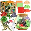 7july Dinosaur Activities Toys-Dinosaur Terrarium Craft Kits for Boys-Birthday Gifts for Kids Age 4 5 6 7 8 Years Old