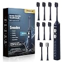7MAGIC Sonic Electric Toothbrush, 180-Day Runtime, 42000 VPM, 8 Heads, Blue