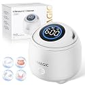 7MAGIC Ultrasonic Retainer Cleaner Machine, 48kHz, 200 ml, White