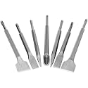 7pc 3/8 inch SDS Plus Drill Chisel Set, Includes 40mm, 20mm & Specialty Chisels