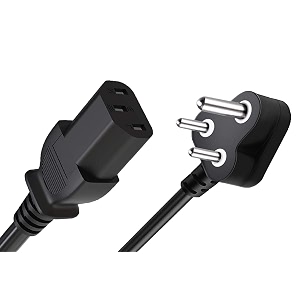 7seven 5m power cord for pc 3-pin plug cable for computer monitor cpu printer desktop smps 5 meter pc power cord for home office use and institutions