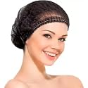 Disposable Bouffant Caps, White Hair Cover with Elastic Band, Universal Fit, Salon and Kitchen Use, Bulk Pack (Black, 200pcs)