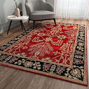 7x10 Ft Premium Wool Area Rug -