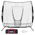 7x7FT Portable Baseball & Softball Practice Net with Steel Frame and Bag
