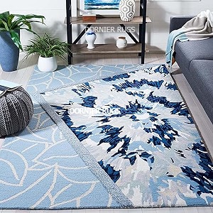 7x9 Ft Hand-Tufted Wool Rug - Classic