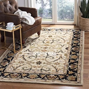 7x9 Ft Hand-Tufted Wool Rug - Classic