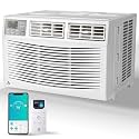 Hipicute 8,000 BTU Window Air Conditioner Unit with Remote Control, Cools Rooms up to 350 Sq Ft, 3-in-1 Function 3 Fan Speeds, Digital Display WIFI, Easy Install Kit, for Bedroom, Office