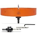 8-1/2 inch Hole Saw for Wood, Metal, Plastic &amp; Drywall, with Arbor