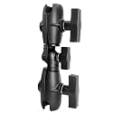 8.1" Double Socket Swivel Ratchet Arm, Compatible with RAM Mounts, iBolt 1.5" / C Size / 38mm Ball Accessories, 360 Degree Rotation, Adjustable