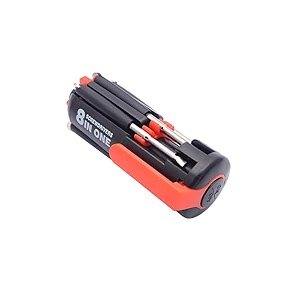 8 in 1 screwdriver set multi tool with led torch flashlight portable precision screwdriver set for general diy maintenance home kitchen computer nightwork repair bike