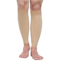 8-15 mmHg 1Pair Men and Women Wide Calf Sleeve Brace Compression Socks for Leg Support, Pain Relief