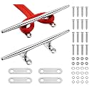 8"/10"/12" Boat Cleats, 316 Stainless Steel Open Base Marine Dock Rope Cleats with Backing Plates and Two Types Screws, Compatible with Kayak, Yacht, Pontoon, Nautical Decor
