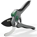 8" Bypass Pruning Shears, SK5 Steel Pruning Shears for Gardening, Garden Clippers with 2-Position Adjustable Jaw for Thick Branches, Landscaping