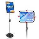 8.5*11 Sign Holder Stand w/ Safety Corner, Standing, Black