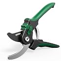 8.5" Bypass Pruning Shears, SK5 Steel Pruning Shears for Gardening, Garden Clippers with 2-Position Adjustable Jaw for Thick Branches, Landscaping