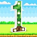 8.5" Pixel Game Light up Numbers Pixel Game Birthday Decorations Happy Birthday Light up Sign Pixel Pattern Game Theme Night Light Pixel Party Table Centerpieces (Number 1)