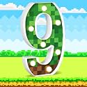 8.5" Pixel Game Light up Numbers Pixel Game Birthday Decorations Happy Birthday Light up Sign Pixel Pattern Game Theme Night Light Pixel Party Supplies Table Centerpieces (Number 9)