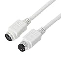 8.5 Feet PS/2 Mouse and Keyboard Extension Cable, 28AWG PS/2 6-Pin Male to Female Extension Cable YOUCHENG for PS/2 Round Mouse, Keyboard Extension
