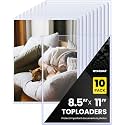 8.5 x 11 Toploaders 10 Pack, 39PT Hard Plastic Sheet Protectors