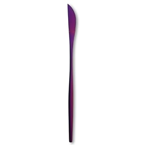 8734 french style raspberry purple dinner knife  1-piece stainless steel flatware steak knives set  elegant dishwasher-safe silverware cutlery set for home restaurants amp gifting