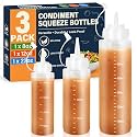 8&amp;12&amp;22 oz Sauce Bottles, Plastic Squeeze Bottles, Wide Mouth Oil Bottle