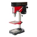 8 in Benchtop Drill Press, 5 Amp 110V, Variable Speed Cast Iron Bench Drill Press, 0-45 Tilting Worktable with Tabletop Drilling Machine for Wood Metal