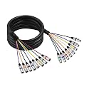 8-Channel XLR Male to Female Audio Snake Cable for Recording 10FT