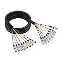 8-Channel XLR Male to Female Audio Snake Cable for Live Streaming 6.6FT