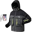 8 Fans Fishing Wading Jackets Breathable Waterproof Fishing Rain Jackets for Men&Women