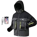 8 Fans Fishing Wading Jackets Breathable Waterproof Fishing Rain Jackets for Men&amp;Women