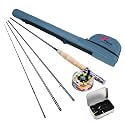 8Fans Fly Fishing Rod and Reel Combo, 4-Piece Slow Action Fly Rod