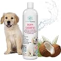 8 fl oz Tearless Puppy Shampoo and Conditioner - Anti Itch Dog Shampoo Sensitive Skin - Coconut Oil Oatmeal Pet Shampoo for Puppies