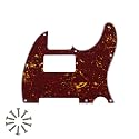 8-Hole HH Tele Pickguard for Fender Telecaster, Red Tortoise 4Ply