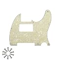 8-Hole HH Tele Pickguard for Fender Telecaster, Aged Pearl 4Ply