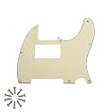 8-Hole HH Tele Pickguard for Fender Telecaster, Cream 3Ply