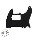 8-Hole HH Tele Pickguard for Fender Telecaster, Black 3Ply