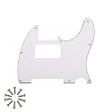8-Hole HH Tele Pickguard for Fender Telecaster, White 3Ply