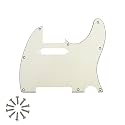 8-Hole Tele Pickguard for Fender Telecaster Guitar, Ivory 3Ply