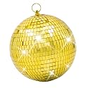 8 Inch Gold Disco Ball Decor: Hanging Mirror Balls Party Decoration