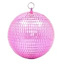 8 Inch Hanging Pink Disco Ball: Mirror Ball Disco Party Decoration