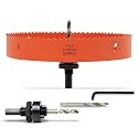 8 inch Hole Saw for Wood, Metal, Plastic &amp; Drywall, with Arbor