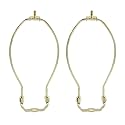8 Inch Lamp Harp, 2 Pack Heavy Duty Lamp Shade Holder Adapter Harp Bracket Hardware for Replacement Table and Floor Accessories Lampshade Bracket
