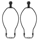 Black 8 inch Lamp Shade Harp Holder, 2 Set Adapter for Floor Table