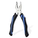 URASISTO 8-Inch Linesman Pliers with Rubber Grip Handle, Portable Home Hand Tools