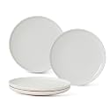 8-Inch Salad Plates, Set of 4, Stardust Glaze White