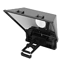 8 Inch Teleprompter, HD Display Glass with Remote Control and Lens Adapter Rings, Compatible for iOS Smartphones Tablets