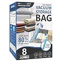Cozy Essential Travel Vacuum Bags with Electric Pump, 6 Pack Vacuum Travel Bags for Luggage and Suitcase, Vacuum Seal Space Saver Compression for Clothes Clothing